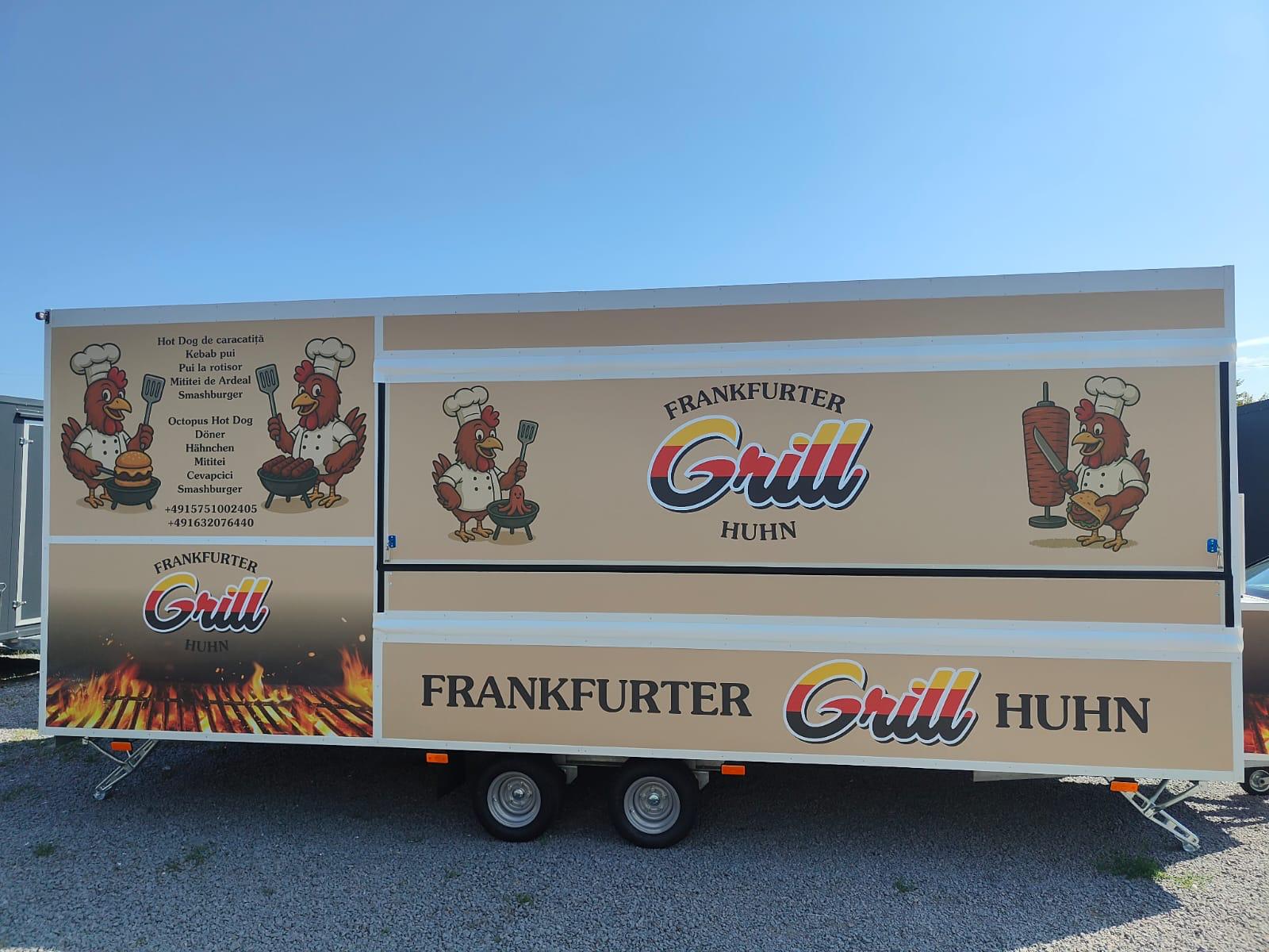 Frankfurter Grill Huhn — Verkaufswagen geöffnet
